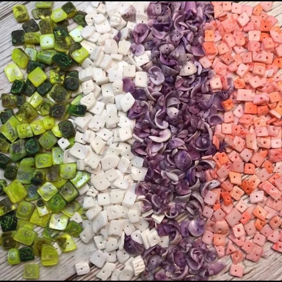 200+PCs of Mixed Puka & Mop Puka Pooka Shell Beads Jewelry Making DIY Bundle Lot - Picture 5 of 12